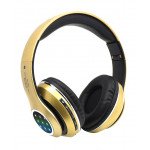 Wholesale LED Light HD Over the Head Wireless Bluetooth Stereo Headphone STN13L (Gold)